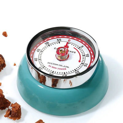 "Retro" Kitchen Timer, Teal , 2.75" X 1.25"
