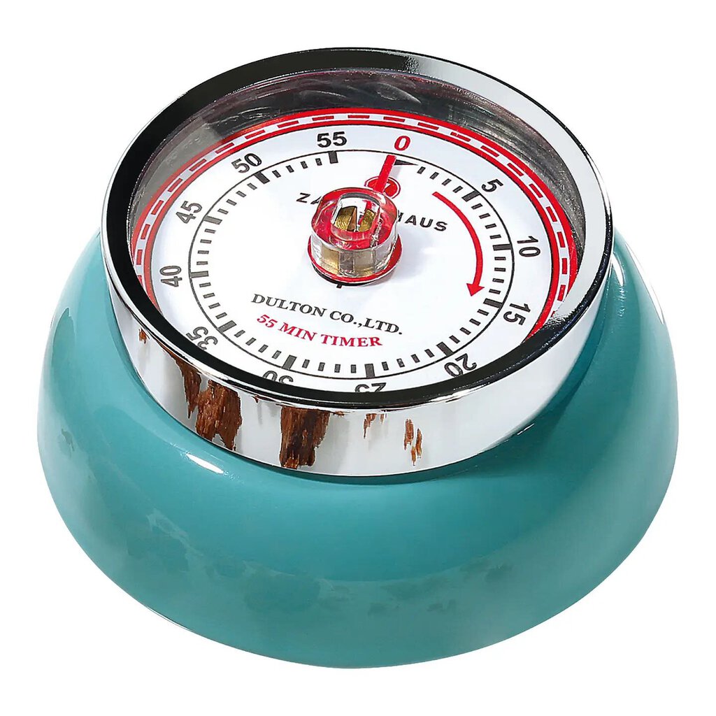 "Retro" Kitchen Timer, Teal , 2.75" X 1.25"
