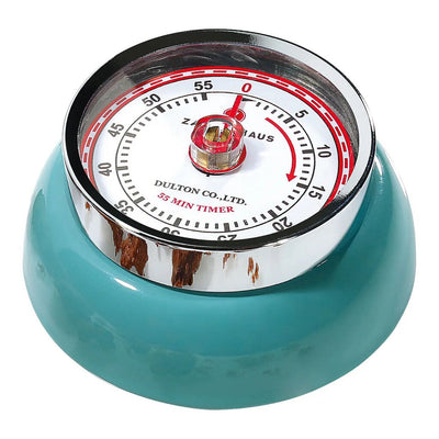 "Retro" Kitchen Timer, Teal , 2.75" X 1.25"