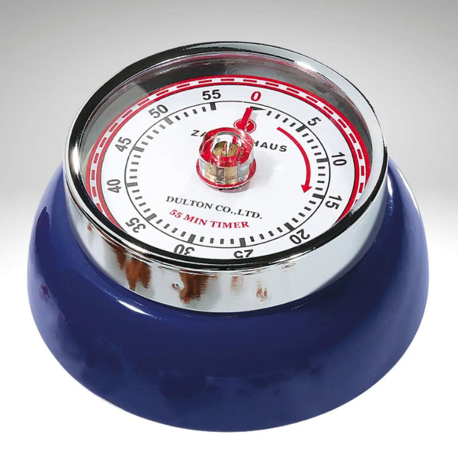 "Retro" Kitchen Timer, Navy Blue , 2.75" X 1.25"