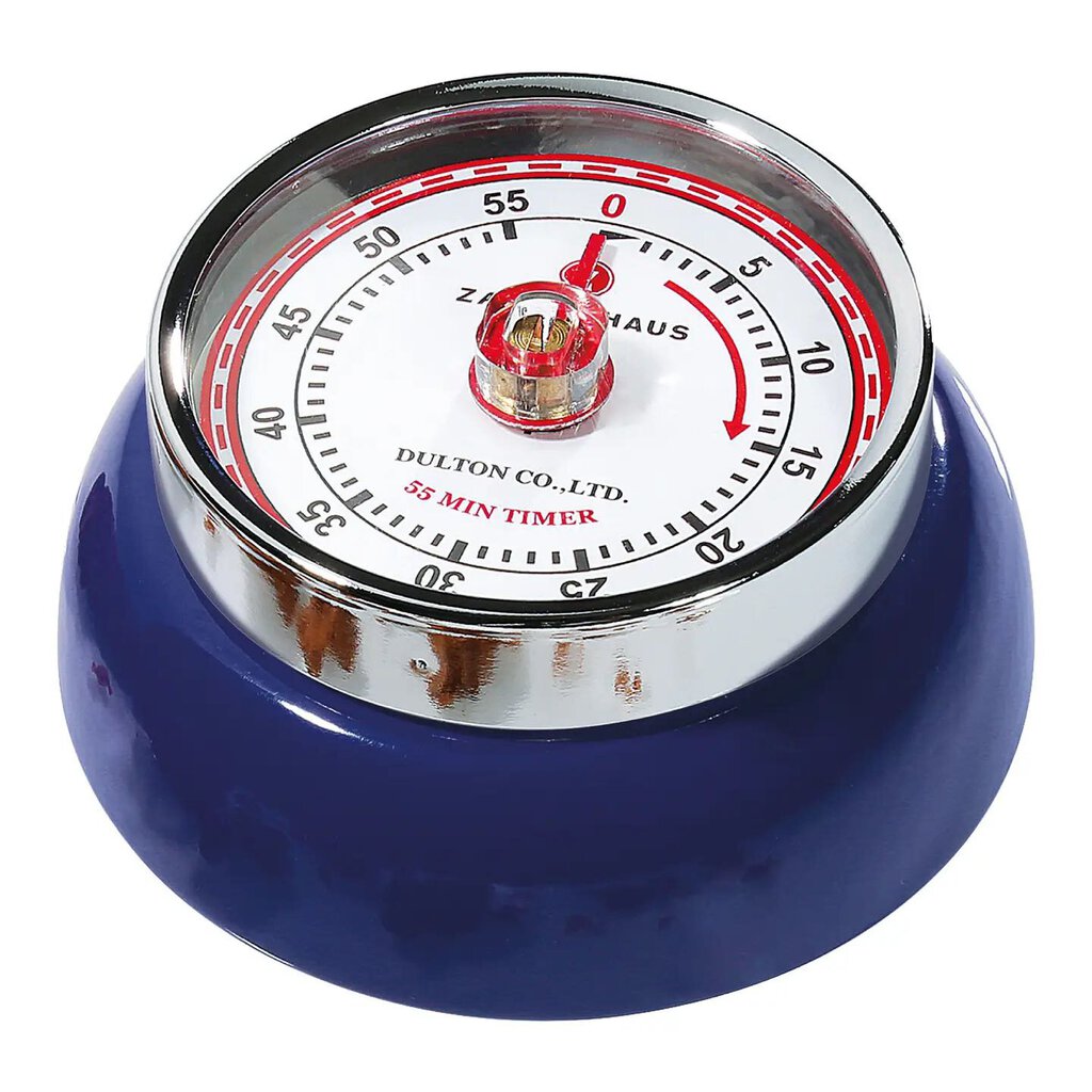 "Retro" Kitchen Timer, Navy Blue , 2.75" X 1.25"