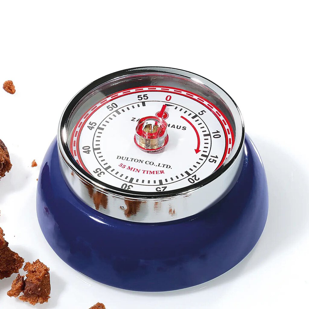 "Retro" Kitchen Timer, Navy Blue , 2.75" X 1.25"