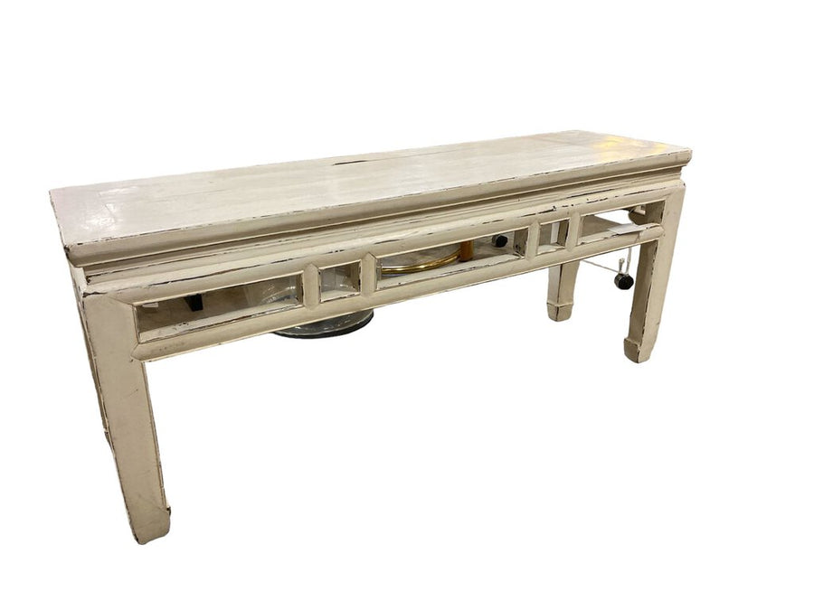 Vintage Asian Lacquer Spring Bench