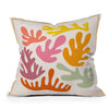 LANE AND LUCIA CANDY CORAL THROW PILLOW: 16"X16"