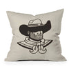 Nick Quintero Faceless Cowboy Throw Pillow