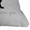Orara Studio Some Bunny Loves You Throw Pillow