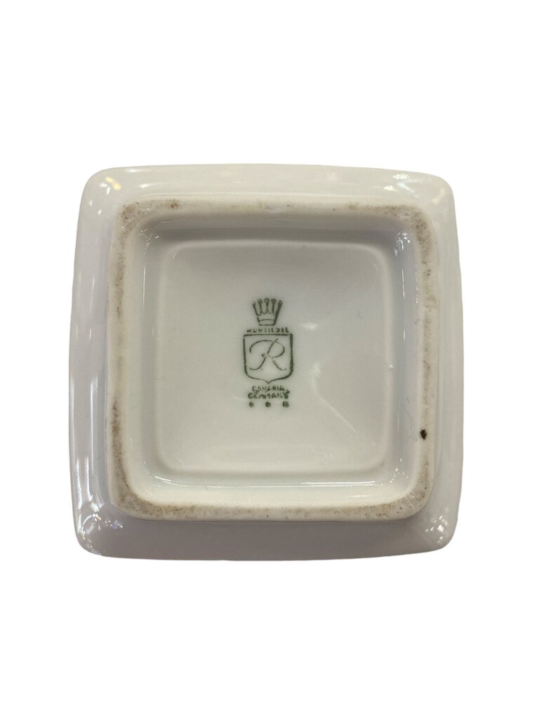 8.25" Tall Bavarian Wunsiedel Deco Vase with Floral Pattern