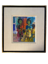 Mario Agostinelli Expressionist Portrait Two Sisters Mid century Artwork