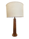 Monumental Gordon & Jane Martz Turned Walnut Lamps (the pair) - New Custom Fenchel Shades