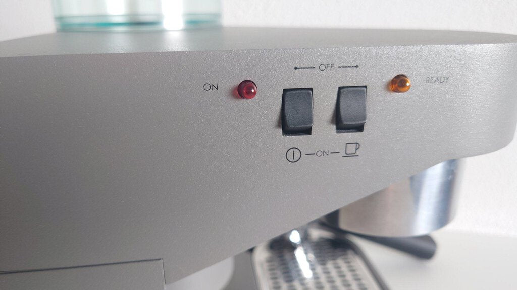 Alessi Espresso Maker with Set of Six Ceramic Cups and Saucers