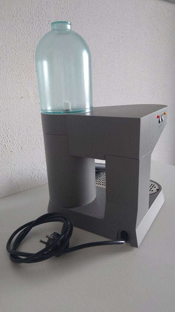 Alessi Espresso Maker with Set of Six Ceramic Cups and Saucers