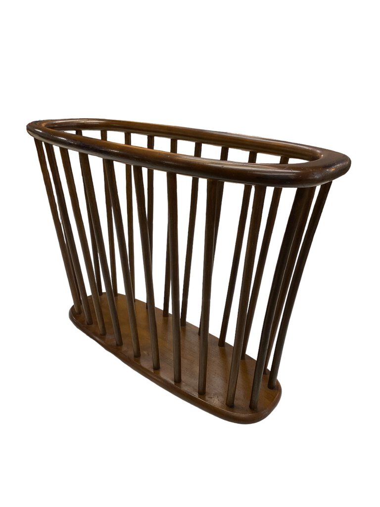 MCM Walnut Magazine Rack