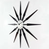 Midcentury/Modern Starburst Dark Brown Wall Clock 24.5 Inch