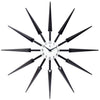 Midcentury/Modern Starburst Dark Brown Wall Clock 24.5 Inch