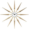 Midcentury/Modern Starburst Tan Wall Clock 24.5 Inch