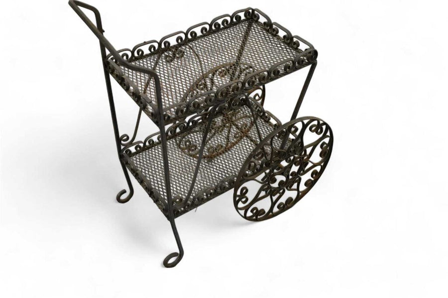 Mid Century Iron Garden Cart
