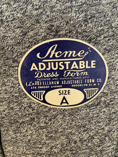 Vintage 1930s Acme Adjustable Dress Form