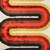 Novogratz Retro Red Retro Wave Area Rug
