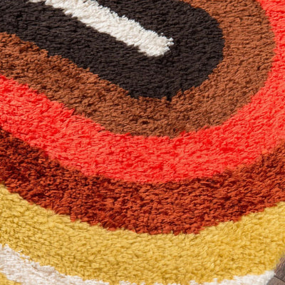 Novogratz Retro Red Retro Wave Area Rug