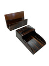 Danish Modern Rosewood Desk Accessories (2 piece)