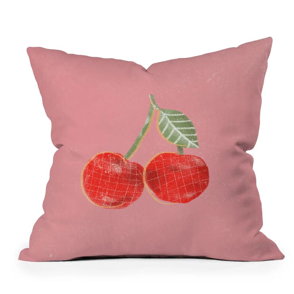 Alja Horvat Yummi Cherry Throw Pillow