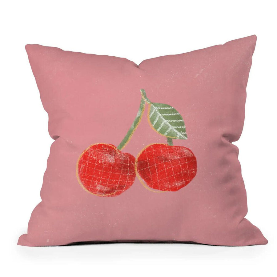 Alja Horvat Yummi Cherry Throw Pillow