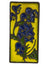 West German Blue Flower Wall Plaque by Castens