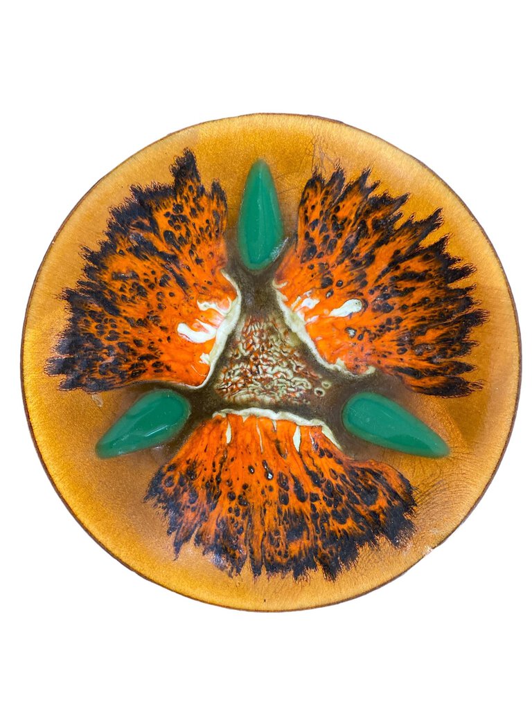 Vintage Edwards Star Enameled Copper Plate