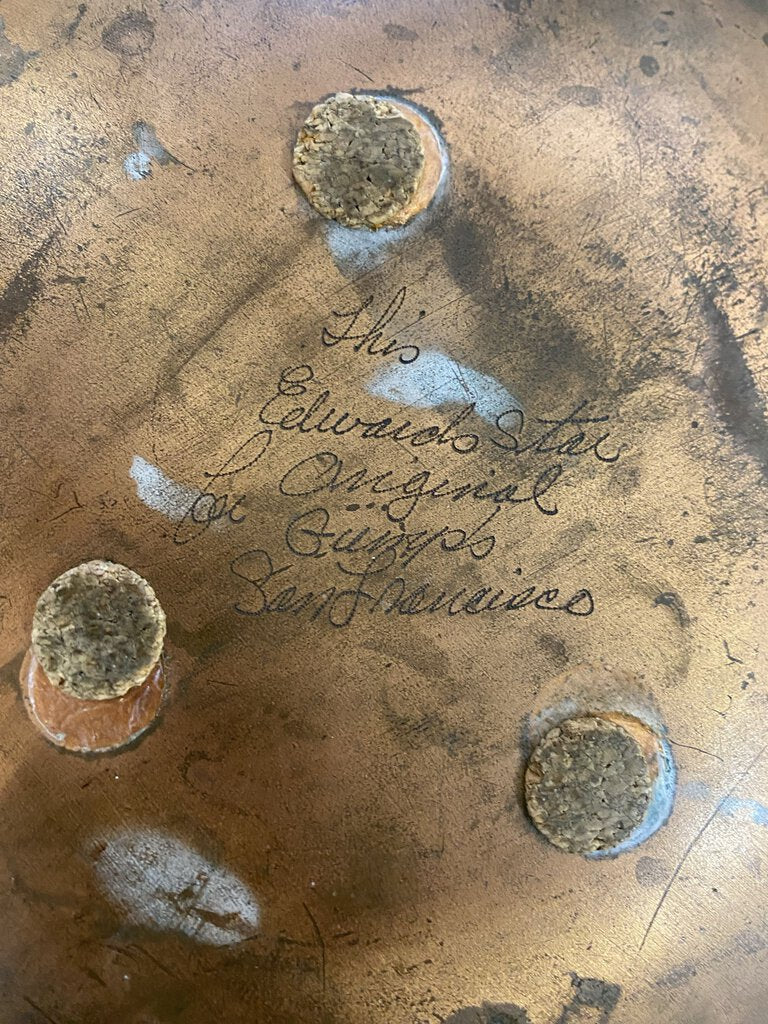 Vintage Edwards Star Enameled Copper Plate