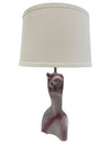 Monumental Pair of Yasha Heifetz Mid Century Sculptural Ceramic Lamps