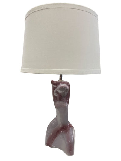 Monumental Pair of Yasha Heifetz Mid Century Sculptural Ceramic Lamps