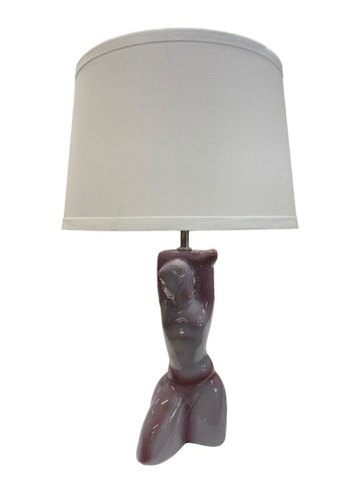 Monumental Pair of Yasha Heifetz Mid Century Sculptural Ceramic Lamps