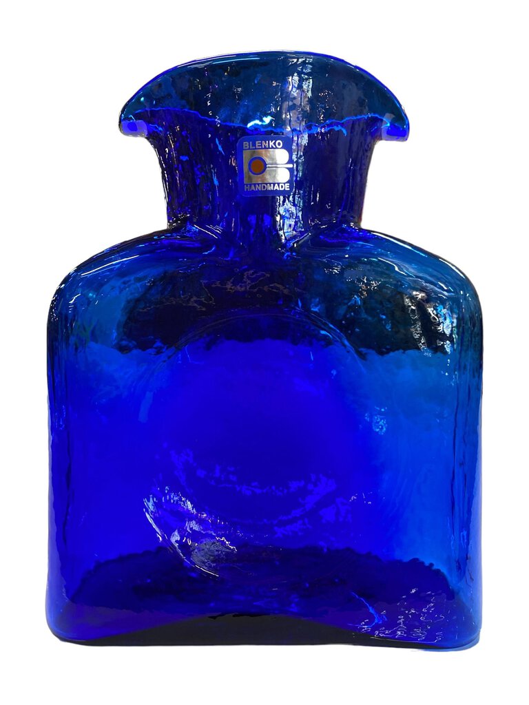 Blenko Mid Century Iconic Water Decanter in Cobalt