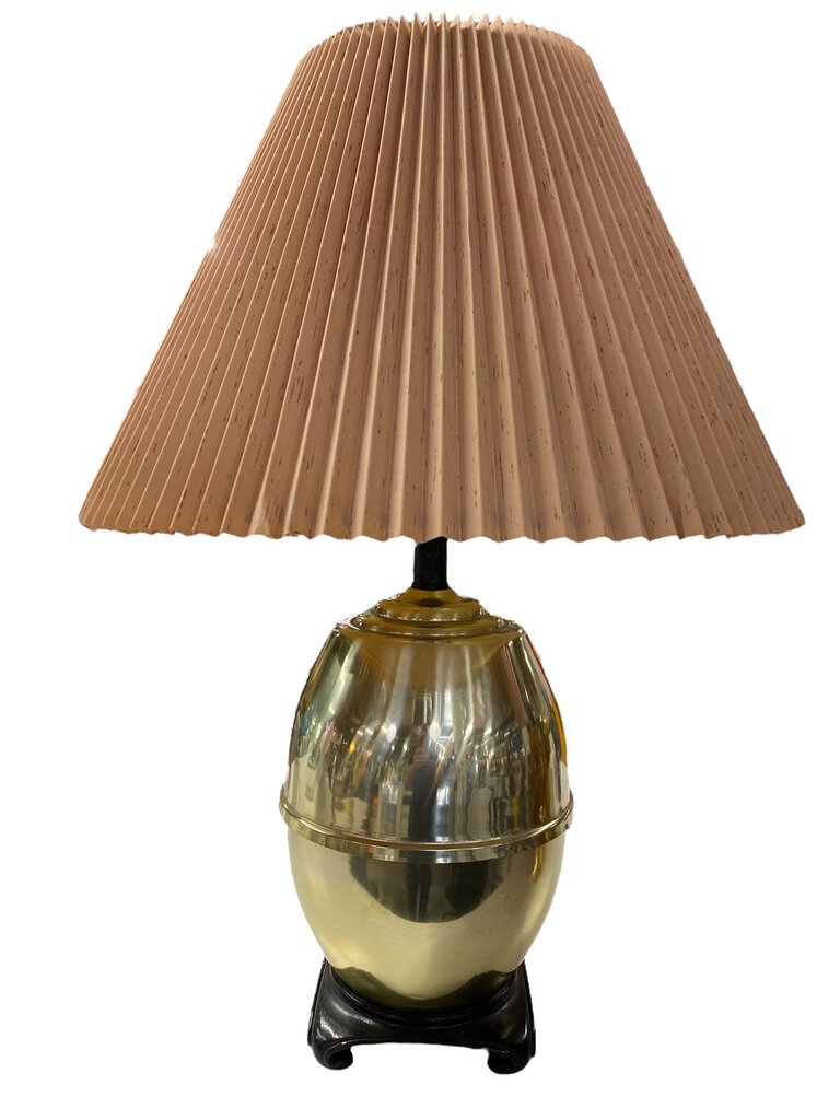 Pair of Brass Lamps (Set of 2) - 27.25"Hx18.75"Dx18.75"W x2