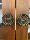 Mid Century Brown Saltman China Cabinet
