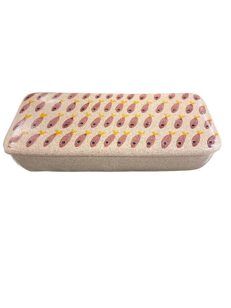 Bitossi Raymor Italian Ceramic MCM Trinket Box - Fishes