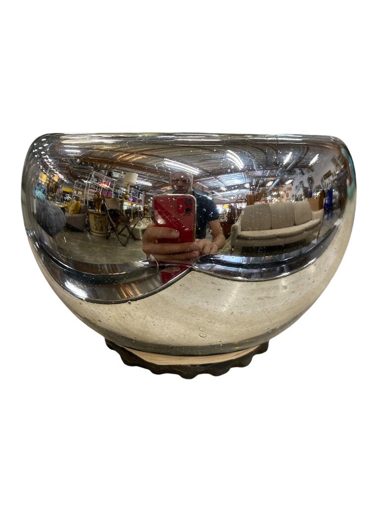 Jan Barboglio Hand Blown Mercury Glass Bowl (Large)