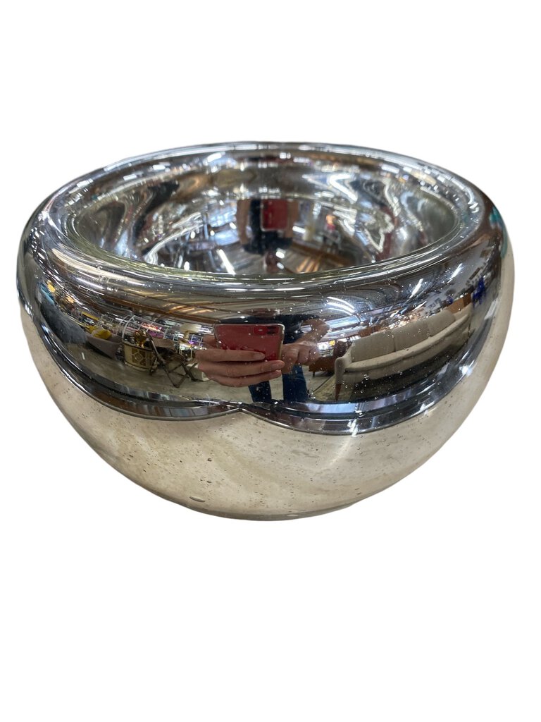 Jan Barboglio Hand Blown Mercury Glass Bowl (medium)