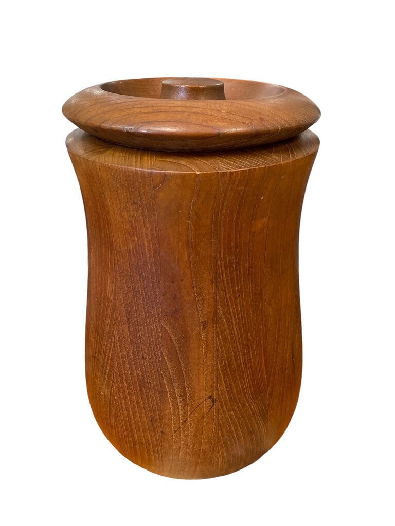 Dansk Teak Mid century Ice Bucket RARE Quistgard Gourd Design