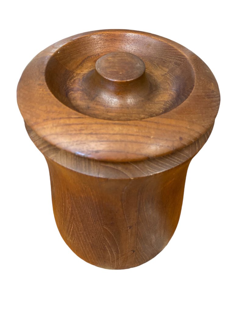 Dansk Teak Mid century Ice Bucket RARE Quistgard Gourd Design