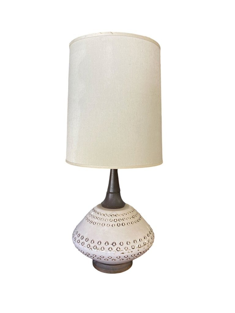 Mid Century Ceramic Lamp - 40"Hx17"Dx17"W