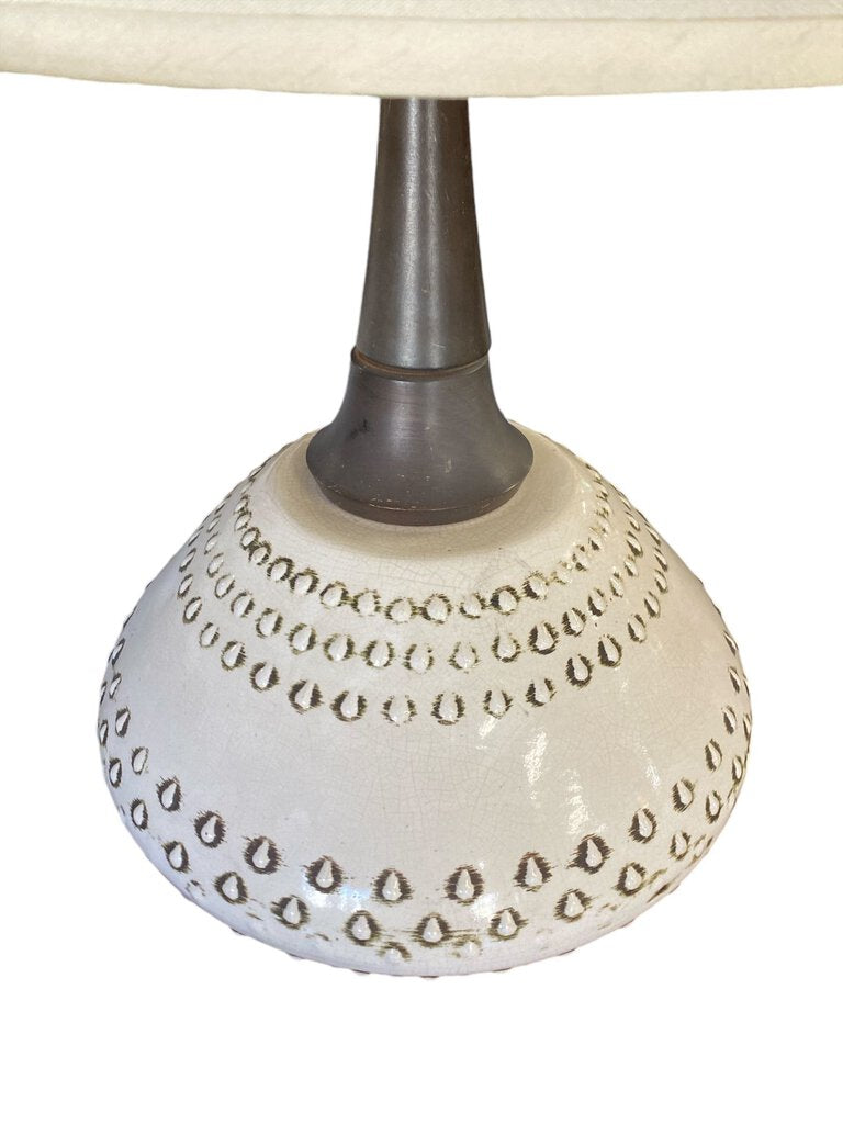Mid Century Ceramic Lamp - 40"Hx17"Dx17"W