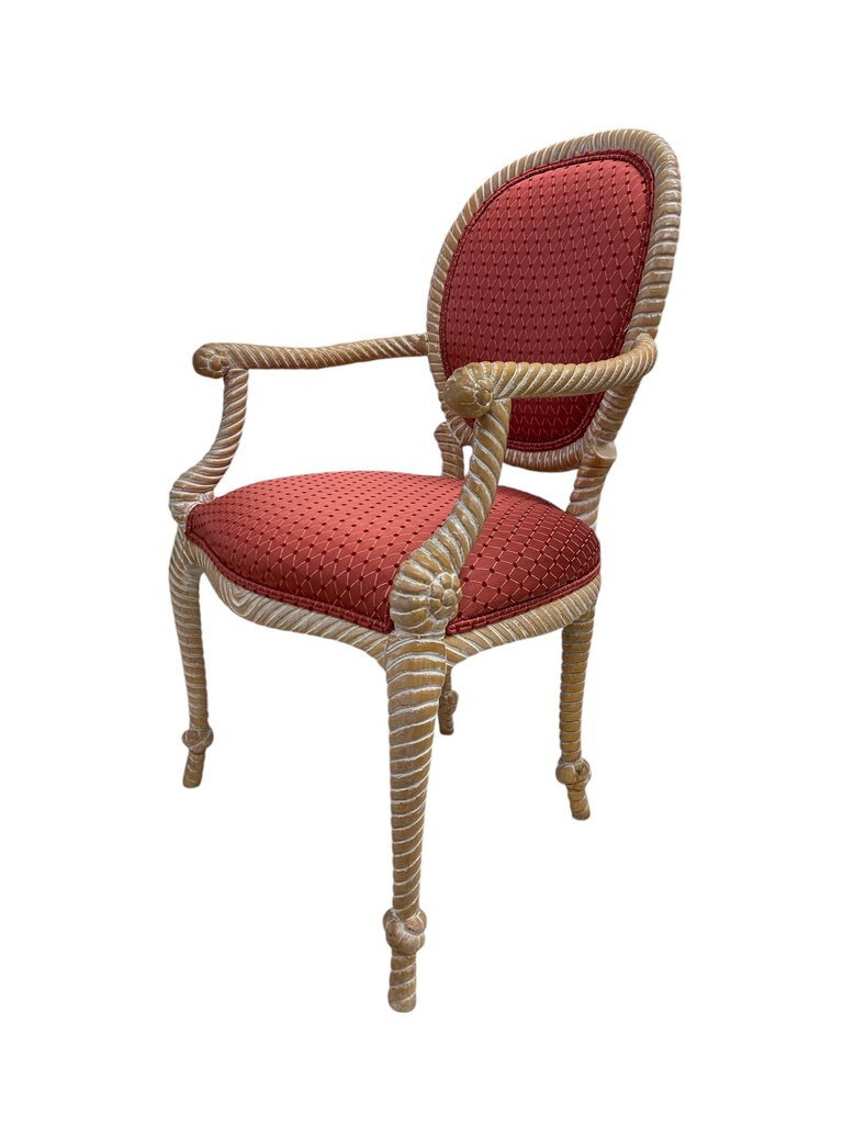 Victorian French Style Dining Arm Chairs