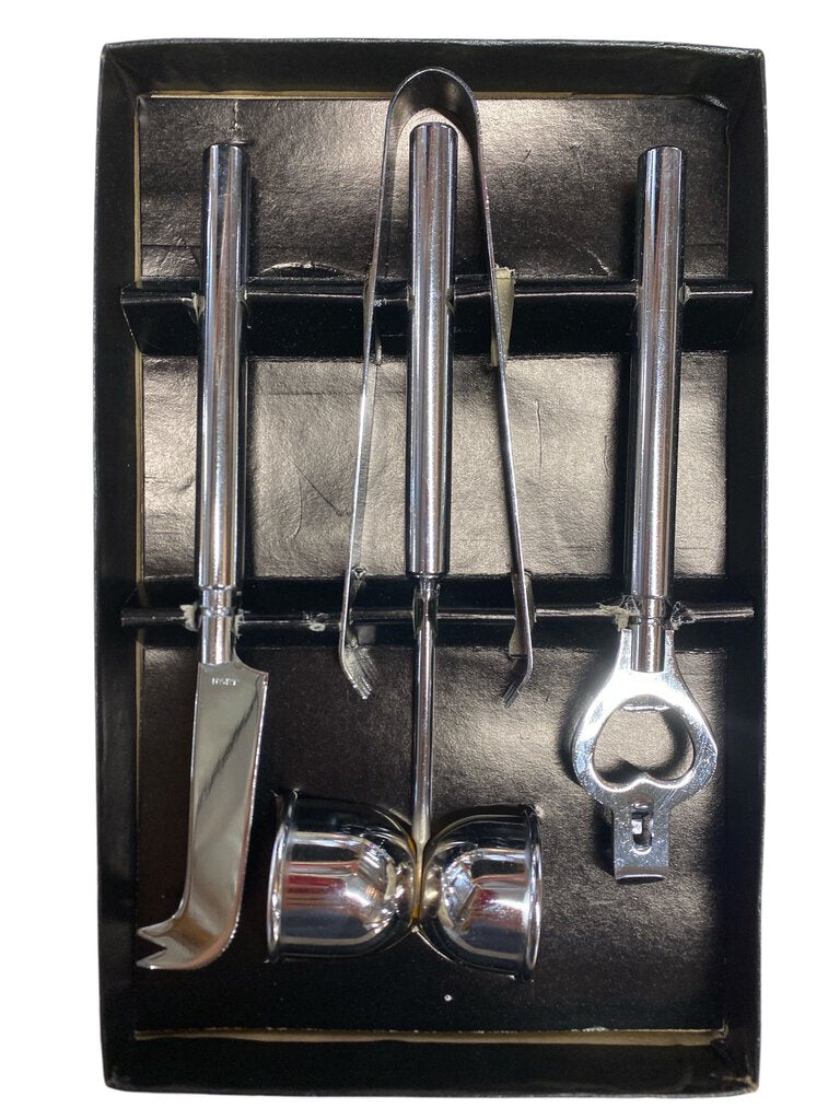 Georges Briard Mid century Modern Chrome Bar Tools