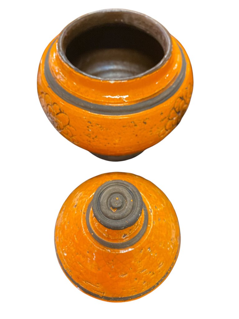 Bitossi Netter Mid century Italian Ceramic in Orange