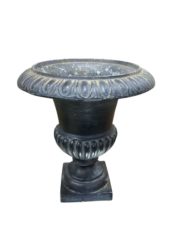 Vintage Cast Iron Planter 9" Tall