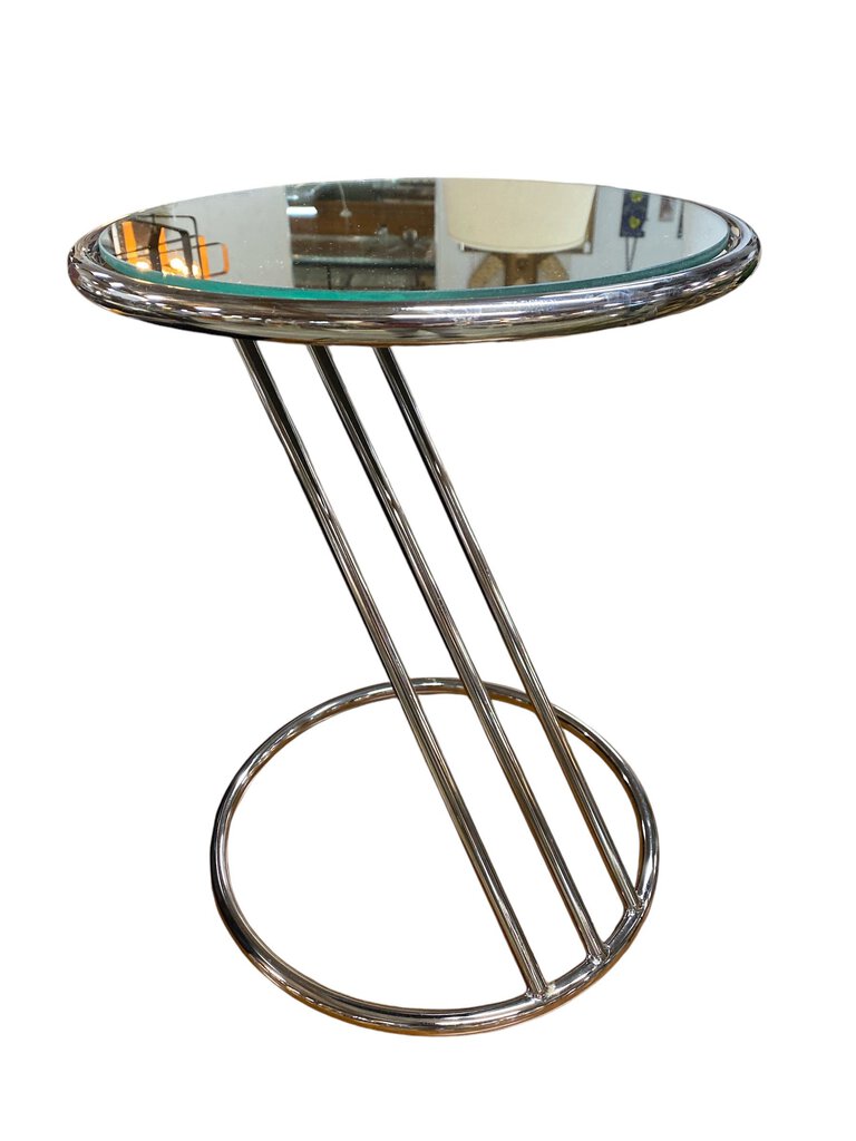 Leon Rosen for Pace Chrome Side Table