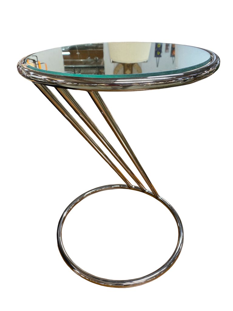 Leon Rosen for Pace Chrome Side Table