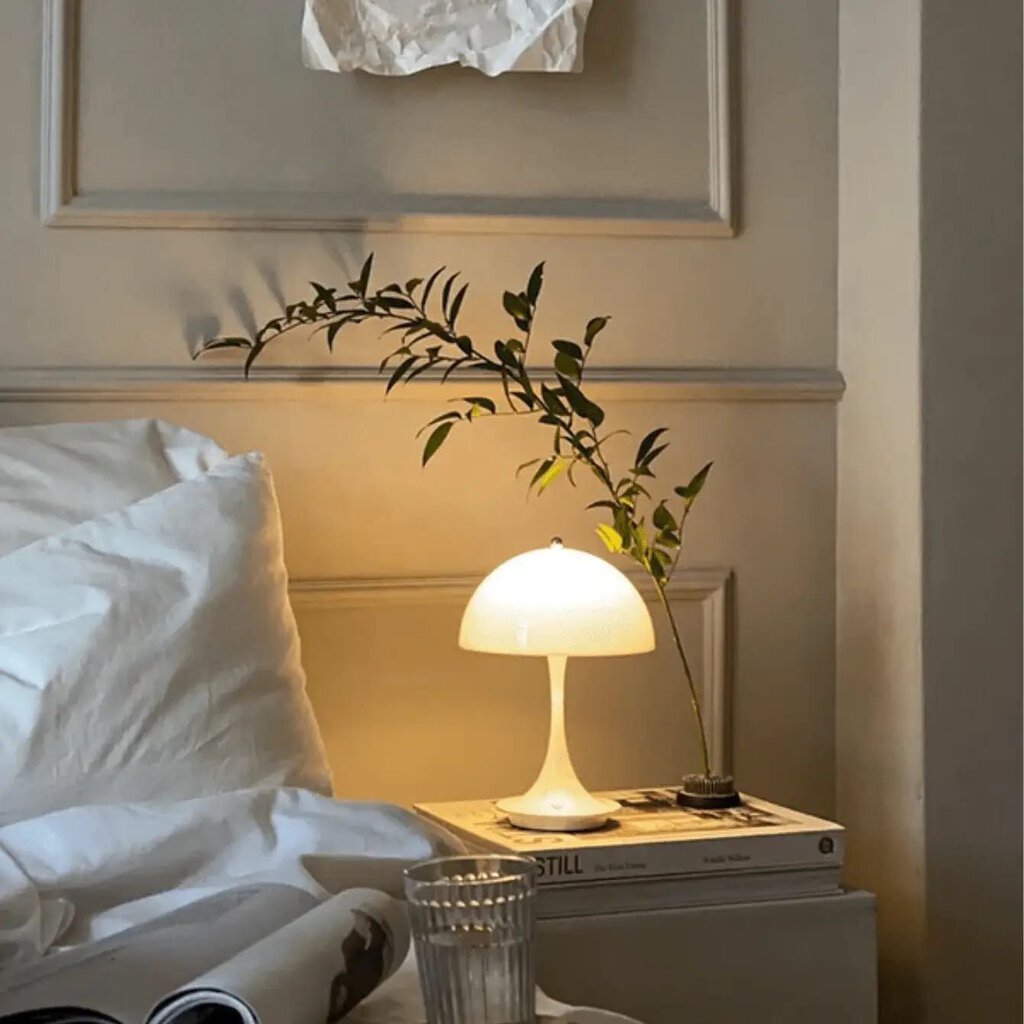 Centélla Mushroom Portable Table Lamp - 9.25"Hx6.5"Dx6.5"W