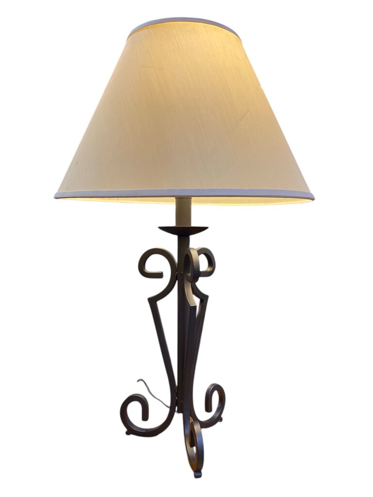 Metal Scroll Bade Table Lamp - 31"Hx18.75"Dx18.75"W